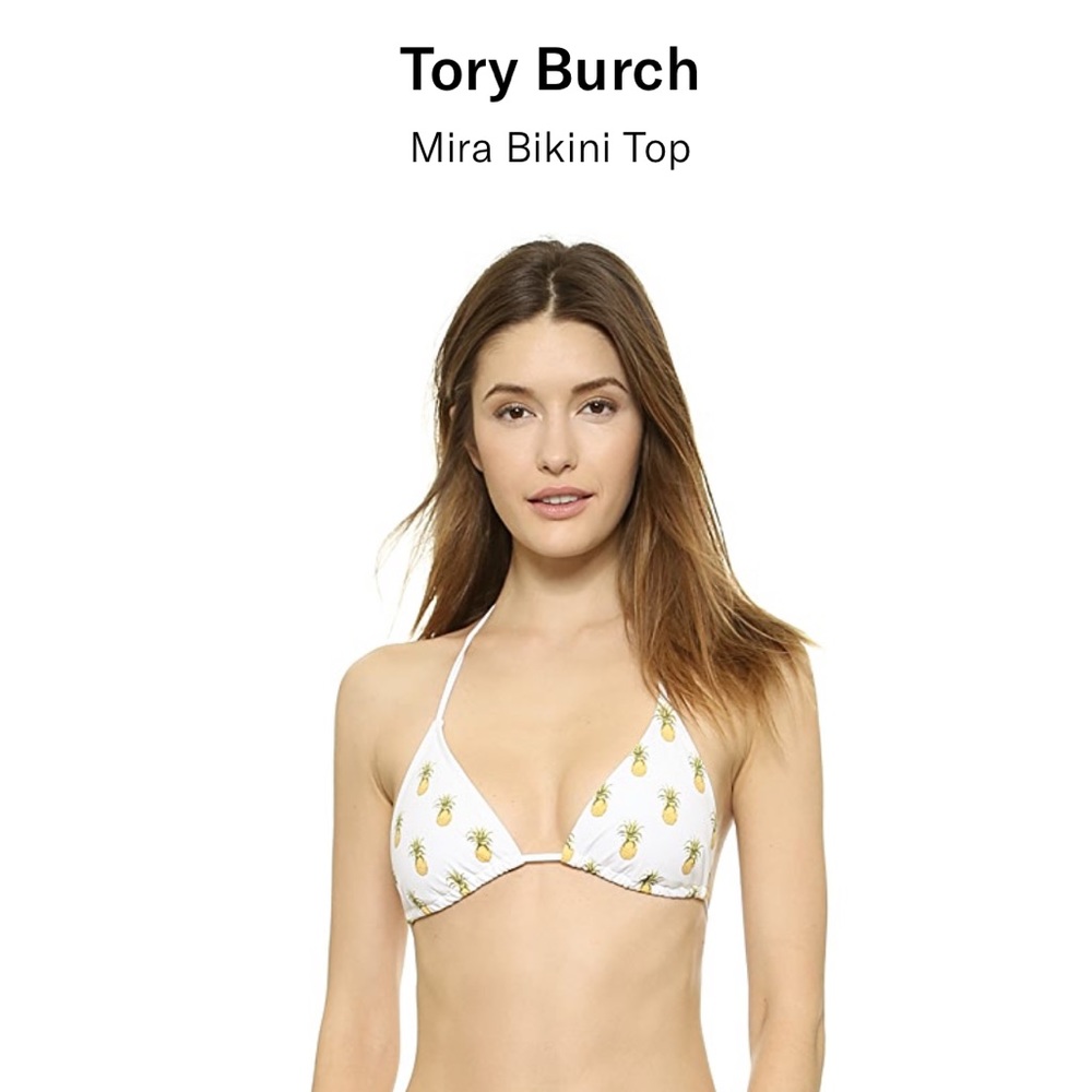Tory Burch Mira Bikini Top - Pineapples